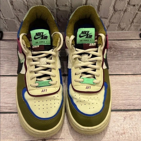 Nike  Air Force 1 Shadow SE 'Cactus Flower' CT1985-500 Women's Shoes - Picture 6 of 12